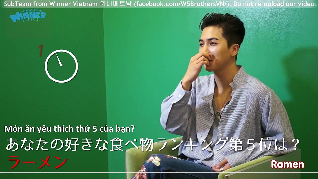 [VIET] WINNER M-ON 5Second Interview (MINO's Part)