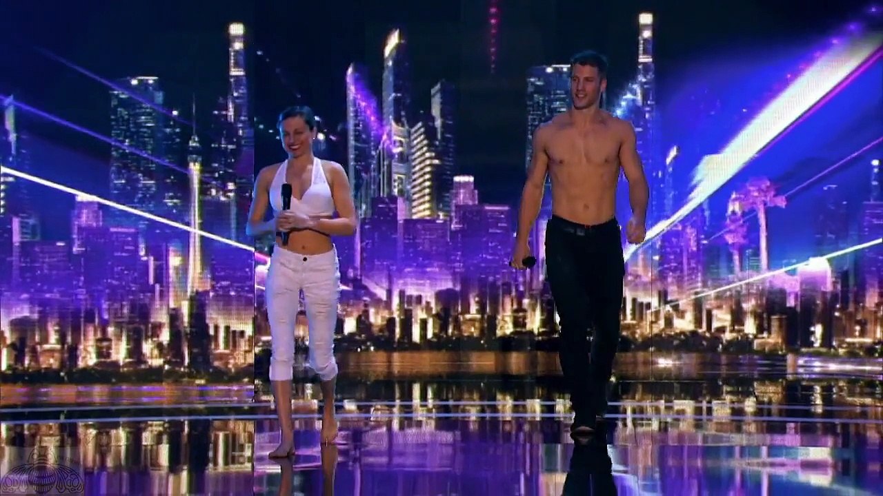 America's Got Talent 2016 Philippe & Marie Lee Amazing Acrobats Full Judge Cuts Clip S11E08