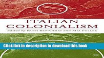 Download Italian Colonialism (Italian and Italian American Studies)  PDF Free