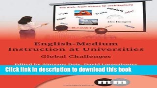 Read English-Medium Instruction at Universities: Global Challenges (Multilingual Matters)  Ebook