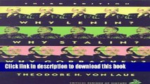 Download Why Lenin? Why Stalin? Why Gorbachev?: The Rise and Fall of the Soviet System (3rd