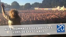 Attentat de Nice: Hommages des artistes pendant les festivals d'été