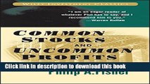 Read Common Stocks and Uncommon Profits and Other Writings PDF Free