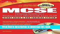 Read MCSE Designing Security for a Windows Server 2003 Network: Exam 70-298  Ebook Free