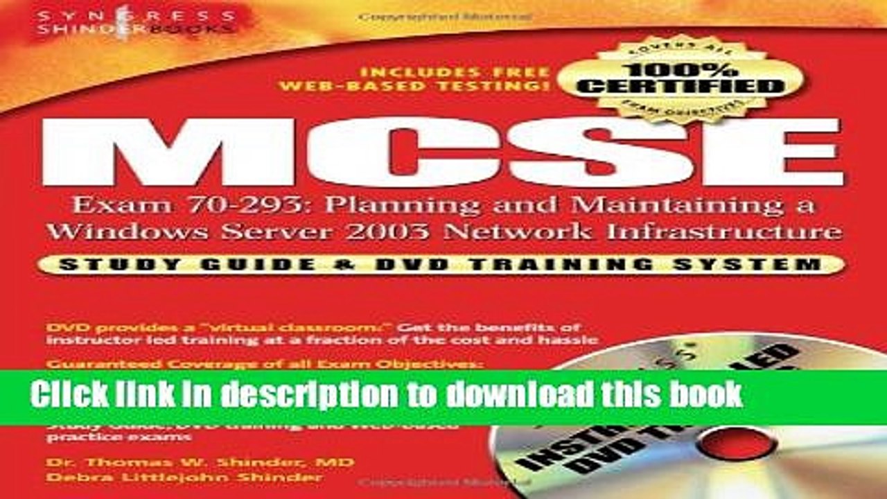 Read MCSE Planning and Maintaining a Windows Server 2003 Network Infrastructure: Exam 70-293 Study