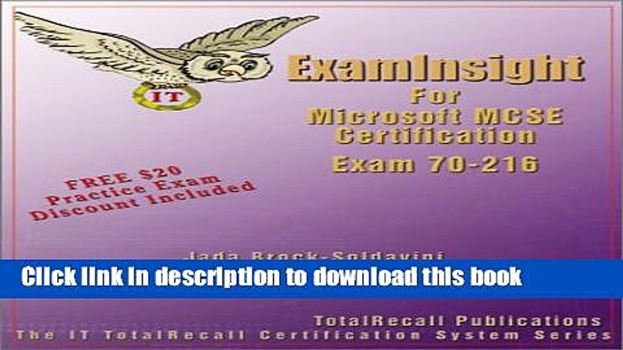 Download ExamInsight For MCP / MCSE Certification: Microsoft Windows 2000 Network Infrastructure