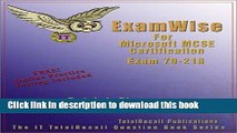 Read ExamWise For MCP / MCSE Certification: Managing a Windows 2000 Network Environment Exam