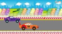 Police Car with Racing Cars & Fire Truck Kids Videos | Cars & Vehicles Cartoons for children