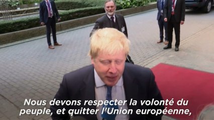 下载视频: Brexit : pour Boris Johnson, le Royaume-Uni ne va pas renoncer à 