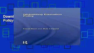Download Globalizing Education Policy  Ebook Free