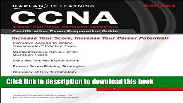 Read Kaplan IT Learning: 640-801 Cisco (R) Certified Network Associate (CCNA) Certification Exam