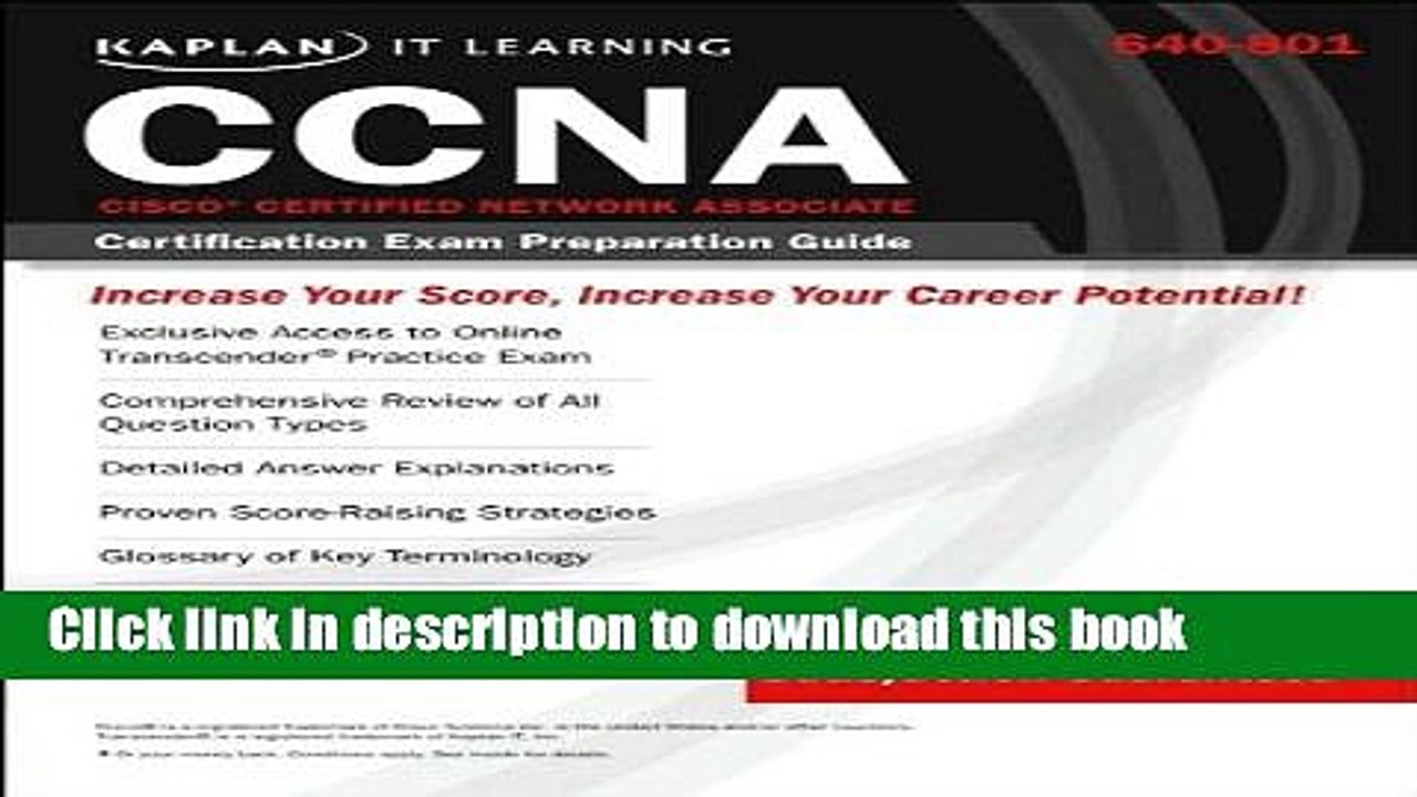 Read Kaplan IT Learning: 640-801 Cisco (R) Certified Network Associate (CCNA) Certification Exam