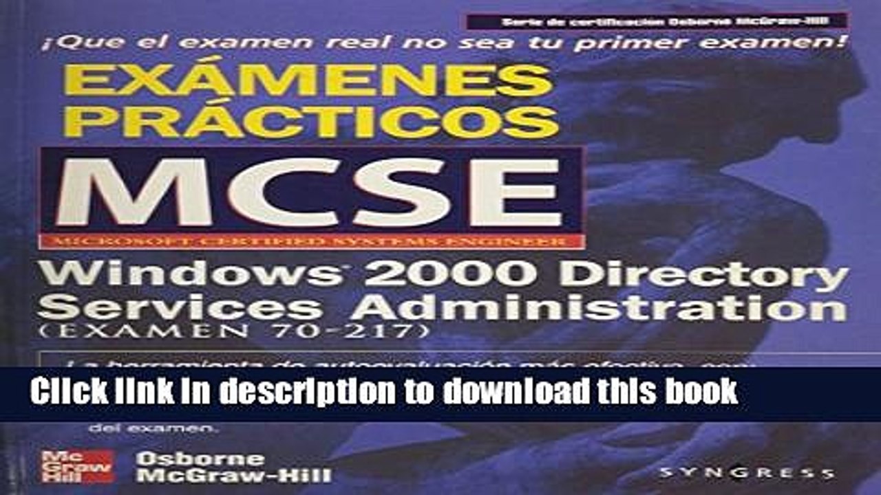 Read MCSE - Windows 2000 Directory Services Administrat (Spanish Edition) Ebook Free
