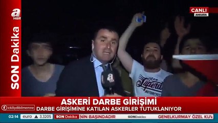 Mikrofonu görünce heyecanlanan vatandaş