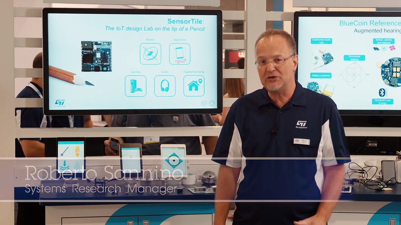 From Sensors 2016 show - SensorTile, 10 degrees of freedom