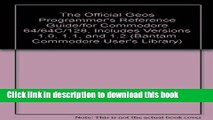 Read GEOS PROGRAM/REF GUIDE (Bantam Commodore User s Library) Ebook Free