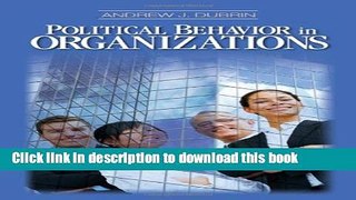 Read Political Behavior in Organizations Ebook Free