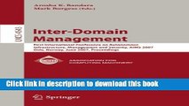 Download Inter-Domain Management: First International Conference on Autonomous Infrastructure,