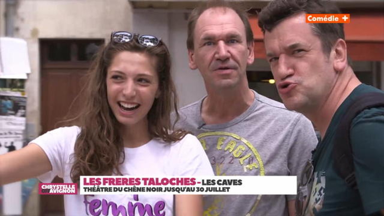 Les frères Taloche et Amelle Chahbi dans Chrystelle OFF Avignon - Emission du 18/07/2016