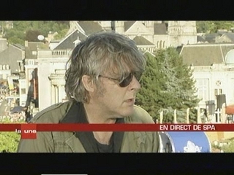 Arno journal télévisé RTBF 18/07 Grand moment de tv