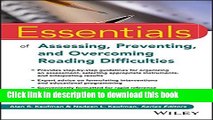 Read Book Essentials of Assessing, Preventing, and Overcoming Reading Difficulties (Essentials of