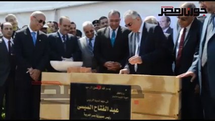 وزير النقل يضع حجر الاساس للمرحلة الرابعة من الخط الثالث‎