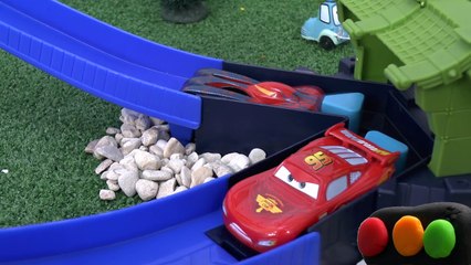 Disney Cars Toys Fun with Frank and Superheroes Captain America Iron Man and Thomas and Friends_37