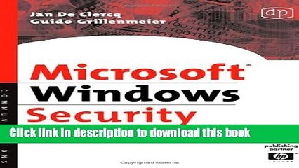 Read Microsoft Windows Security Fundamentals: For Windows 2003 SP1 and R2 Ebook Free