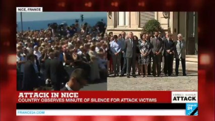 Attack in Nice: on third day of national mourning, minute of silence is held across France