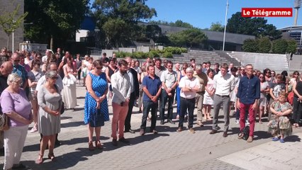 Attentat à Nice. Près de 150 Lorientais respectent la minute de silence