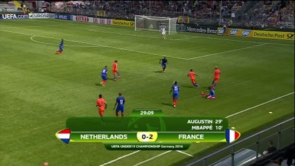 Télécharger la video: Foot - Euro - U19 - Bleus : Le but d'Augustin contre les Pays-Bas