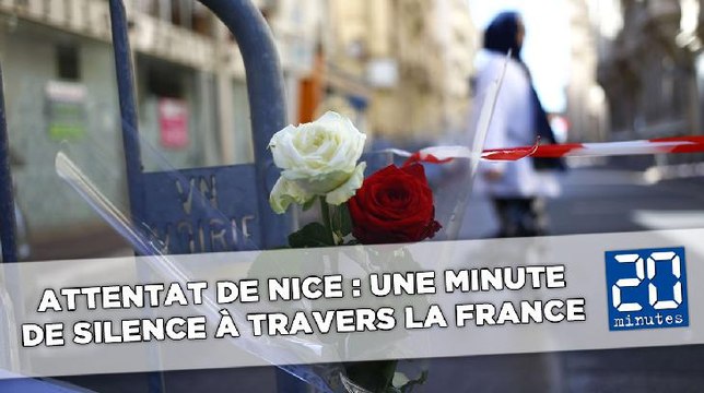 Attentat de Nice: Une minute de silence à travers la France