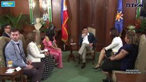 Courtesy call of reigning Miss Universe Pia Wurtzbach on President Rodrigo Duterte