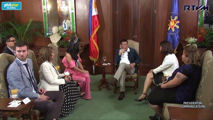 Download Video: Courtesy call of reigning Miss Universe Pia Wurtzbach on President Rodrigo Duterte