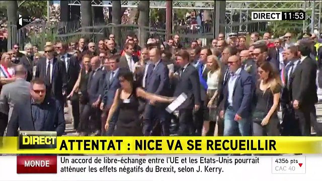 Minute de silence à Nice : Manuel Valls hué à son arrivée sur la Promenade des Anglais
