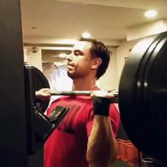 Overhead Push Press 185lbs - Maik Wiedenbach