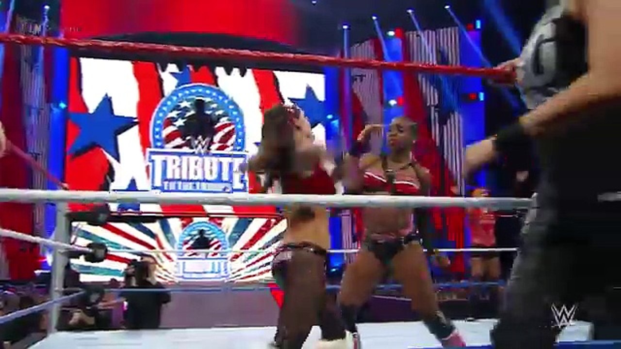 Charlotte, Becky, Brie & Alicia Fox vs. Paige & Team B.A.D._ WWE Tribute to the Troops