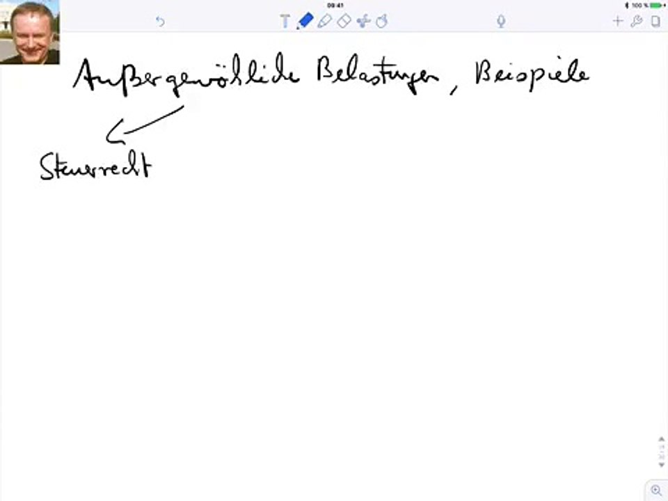 Außergewöhnliche Belastungen, Beispiele