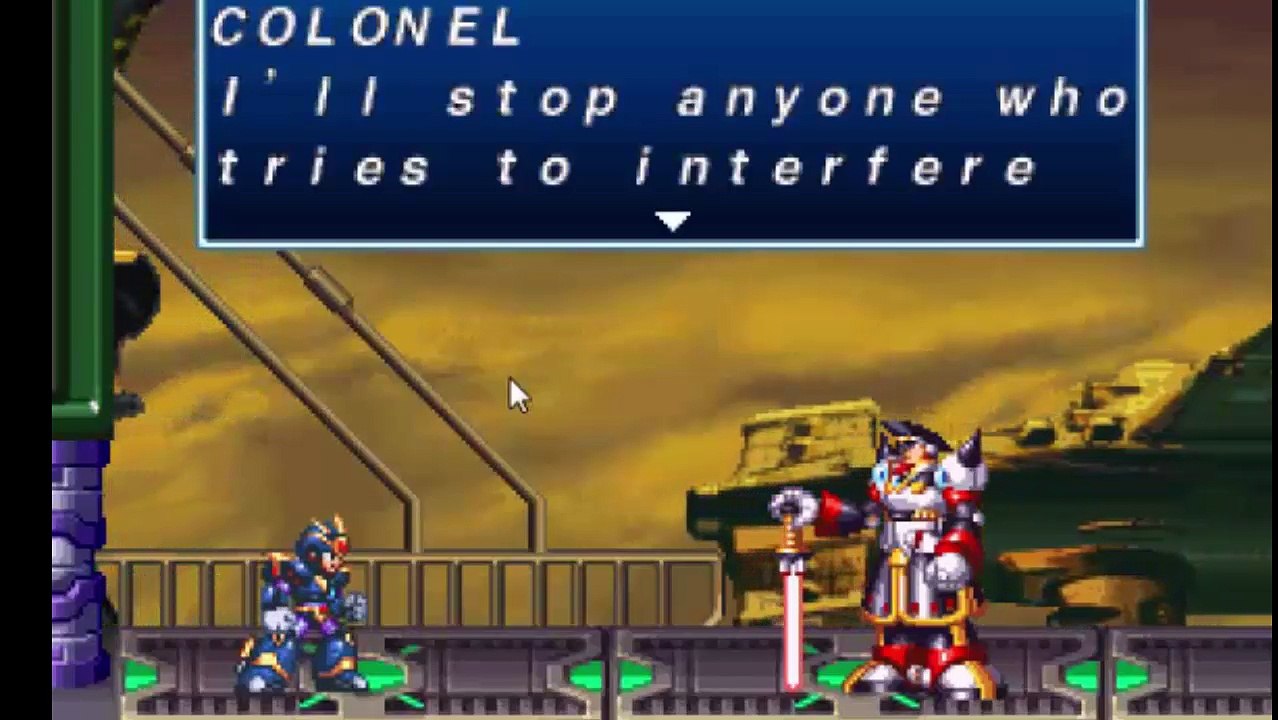 Megaman X4 Colonel Stage Ultimate Armor