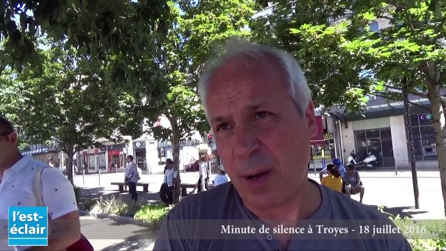 Minute de silence à Troyes en hommage aux victimes de l'attentat de Nice