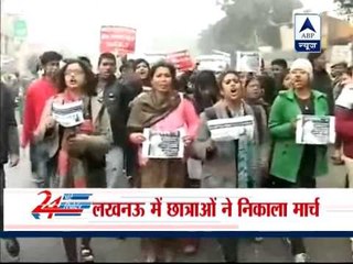 Protests in Lucknow and Allahabad over Delhi gang-rape