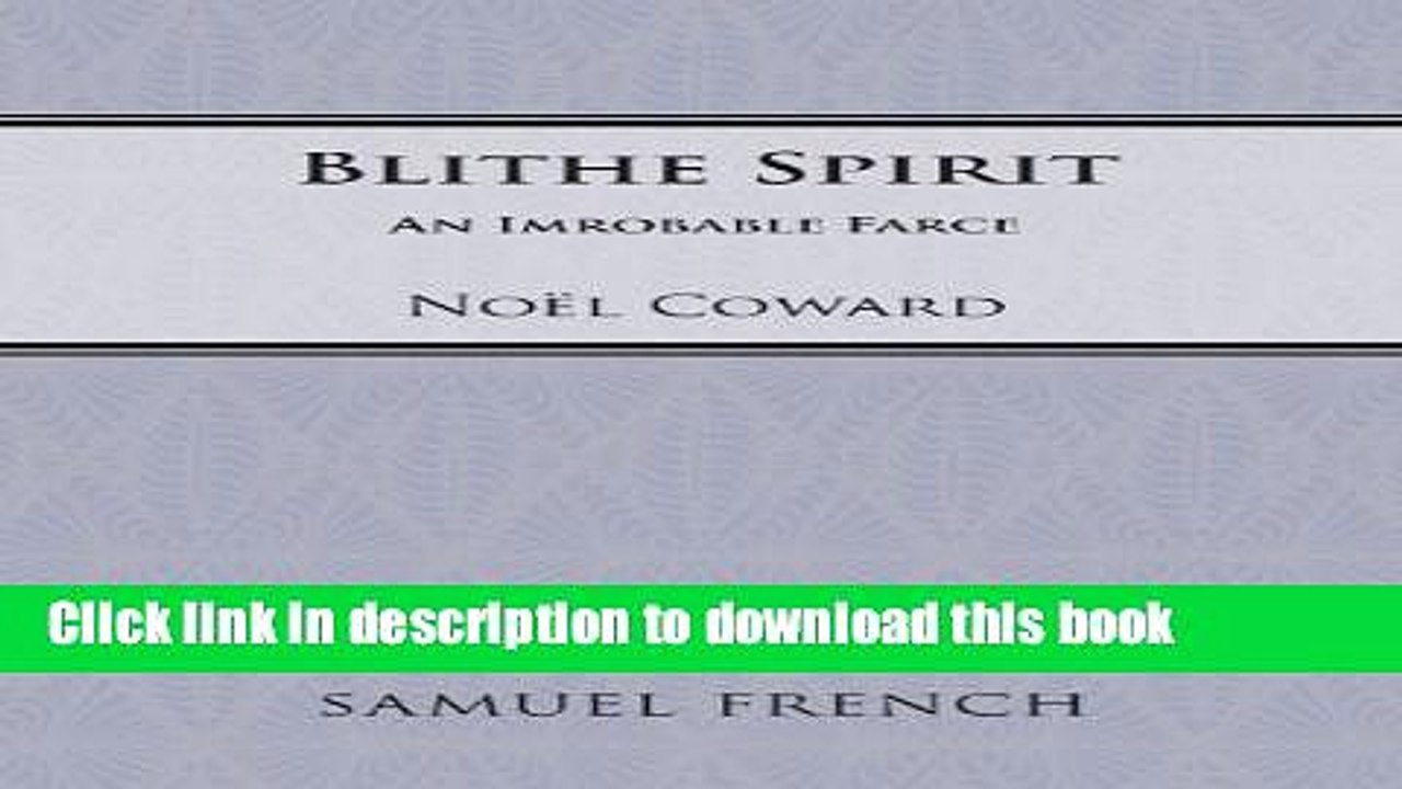 [PDF]  Blithe Spirit  [Read] Full Ebook