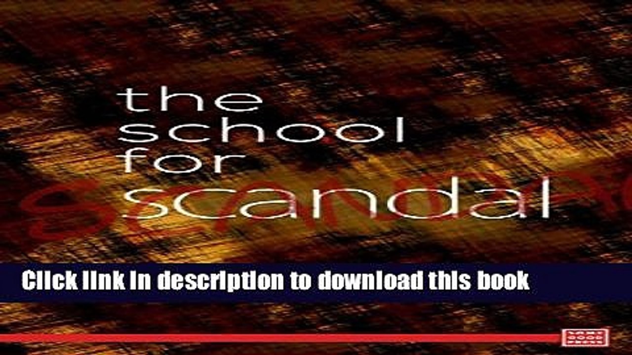 Read The School for Scandal Ebook Online