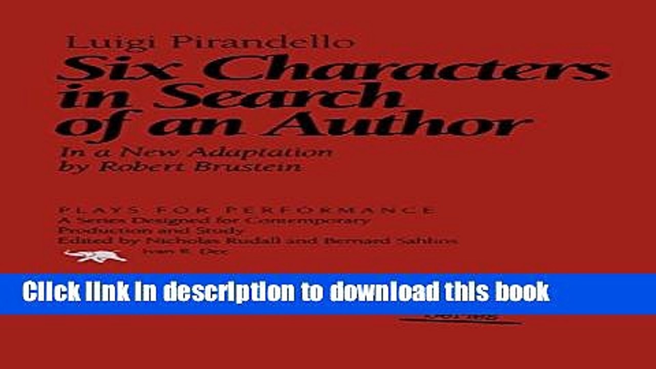 Download Six Characters in Search of an Author PDF Online