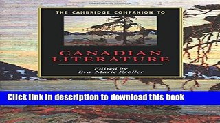 [PDF]  The Cambridge Companion to Canadian Literature  [Read] Online