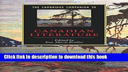 [PDF]  The Cambridge Companion to Canadian Literature  [Read] Online