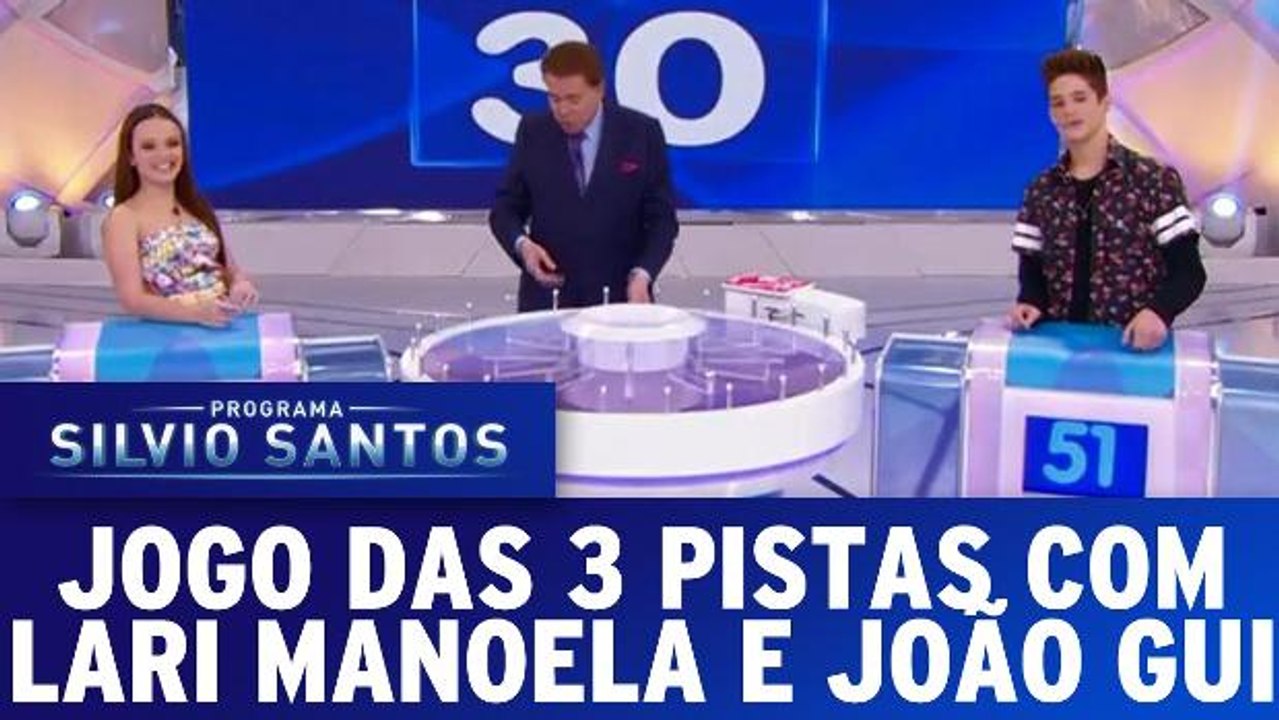 Jogo das 3 Pistas com Larissa Manoela e João Gu...