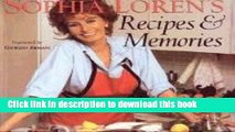 PDF Sophia Loren s Recipes Memories  Read Online