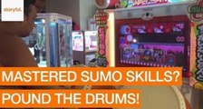 Sumo Wrestler Masters Drumming Arcade Game