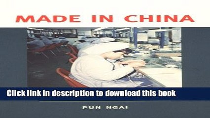 Download Made in China: Women Factory Workers in a Global Workplace  PDF Online